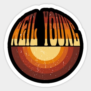 Rainbow Neil Graphic Young Proud Name Birthday 70s 80s 90s Vintage Styles Sticker